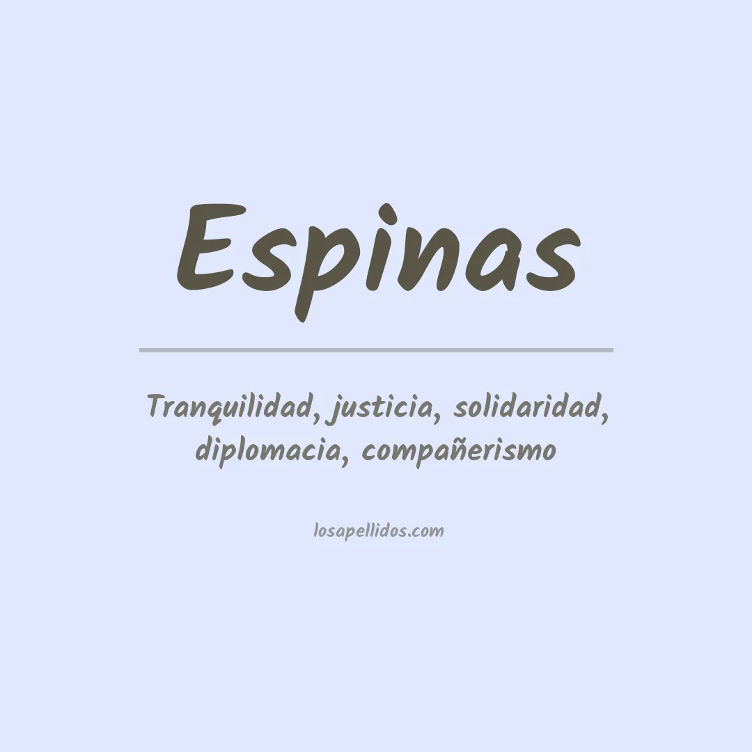 Apellido Espinas