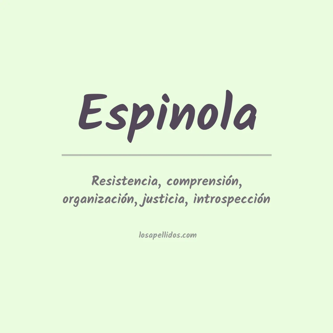 Apellido Espínola
