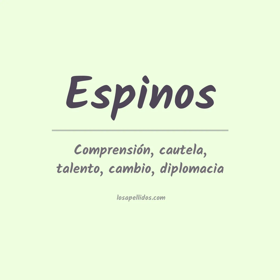 Apellido Espinos