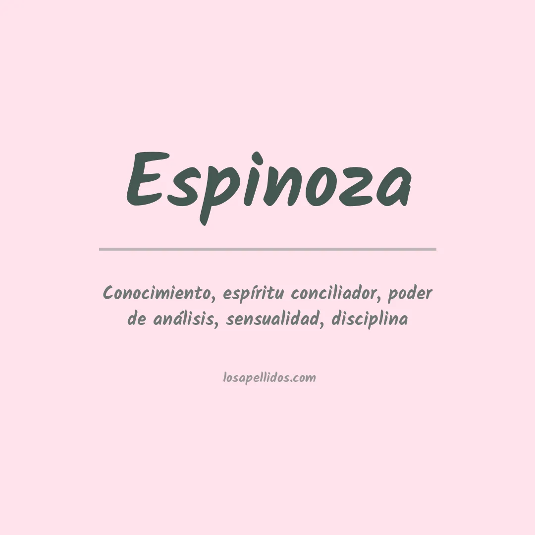 Apellido Espinoza