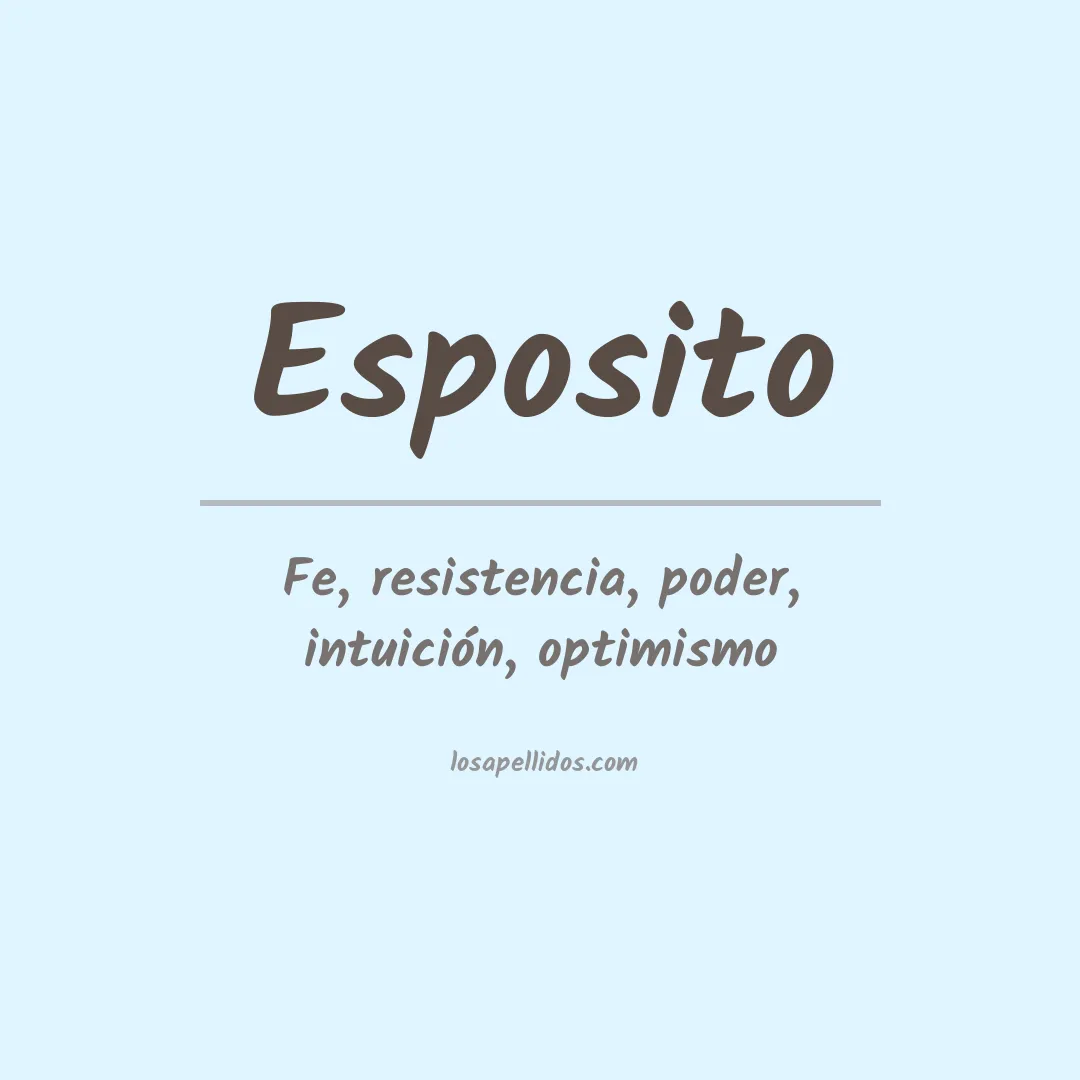 Apellido Esposito