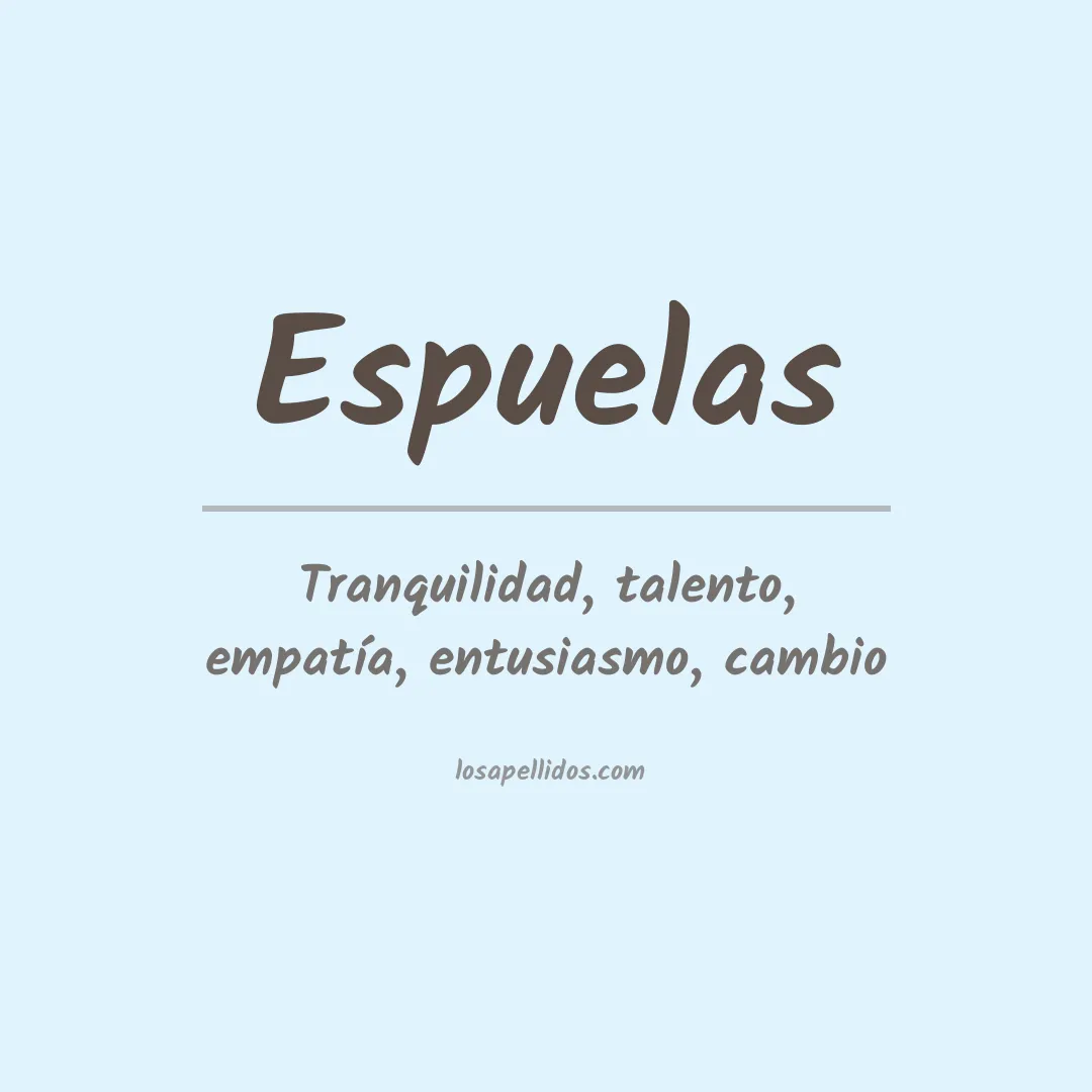 Significado del Apellido Espuelas