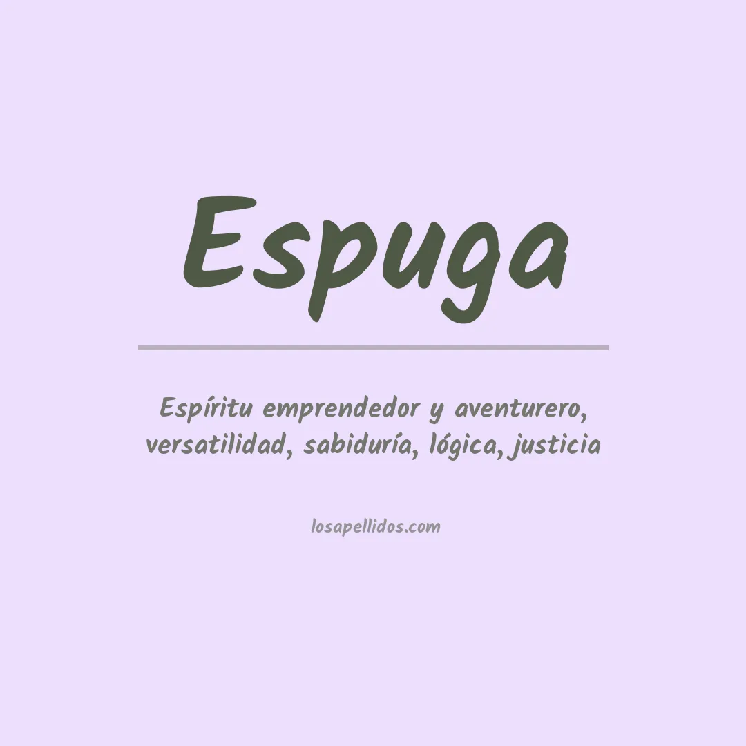 Apellido Espuga