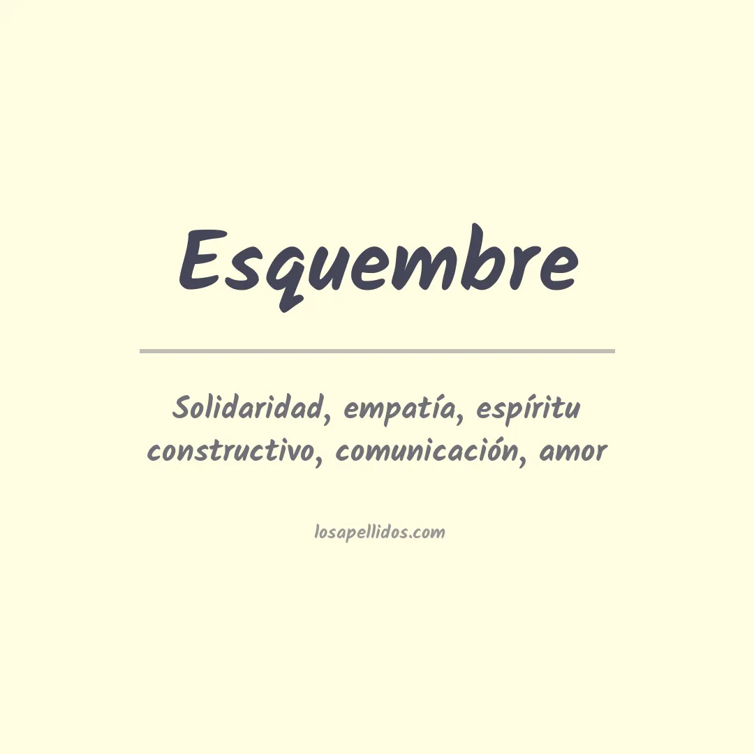 Apellido Esquembre