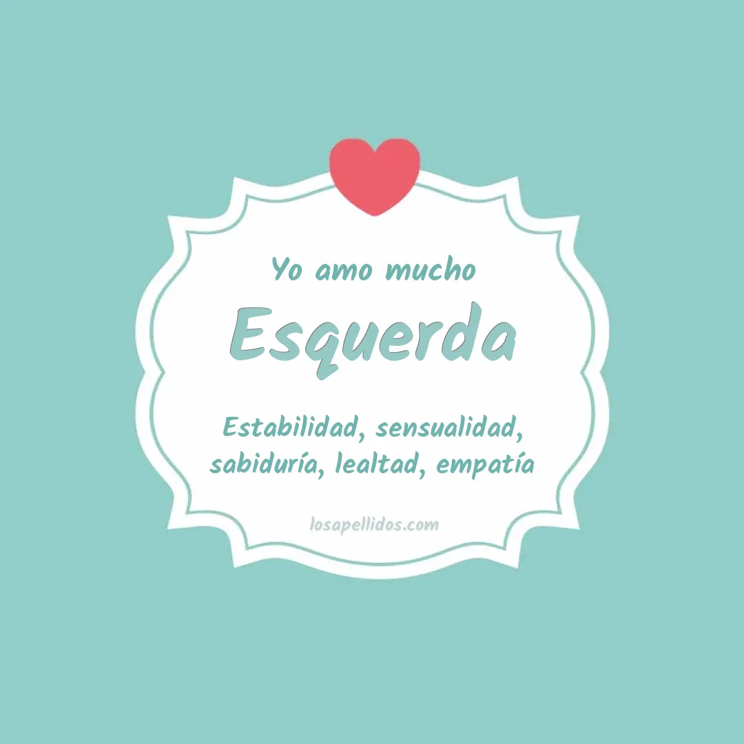 Yo amo mucho Esquerda
