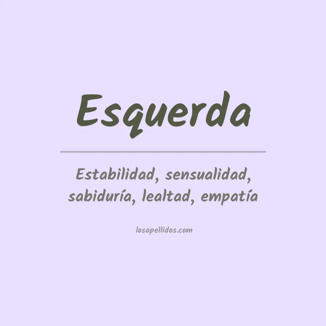 Apellido Esquerda
