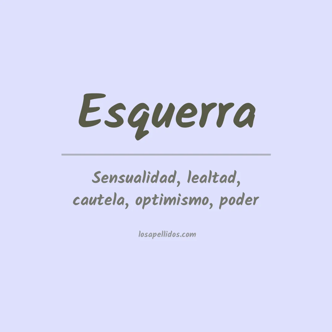 Apellido Esquerra