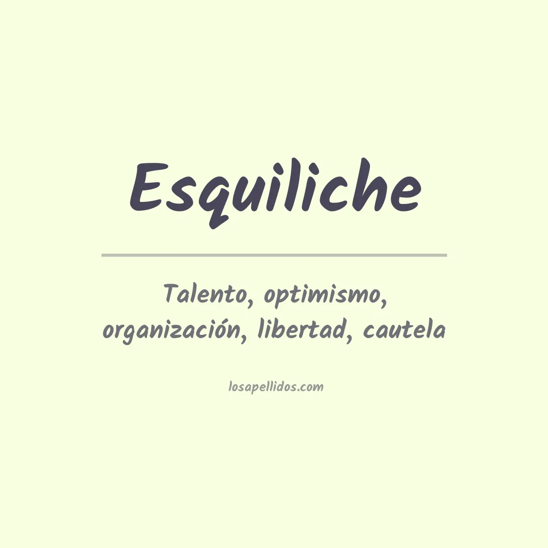 Apellido Esquiliche