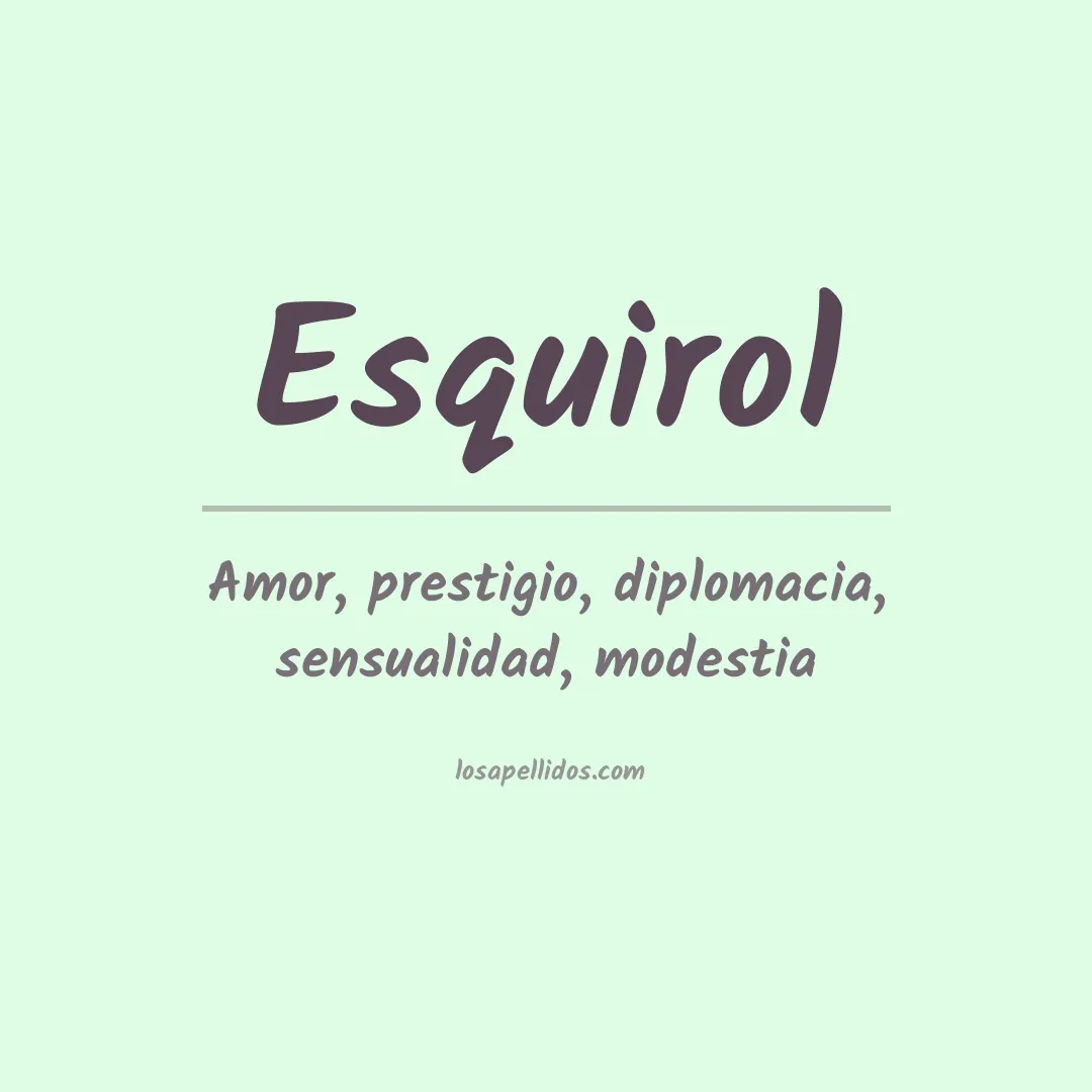Apellido Esquirol