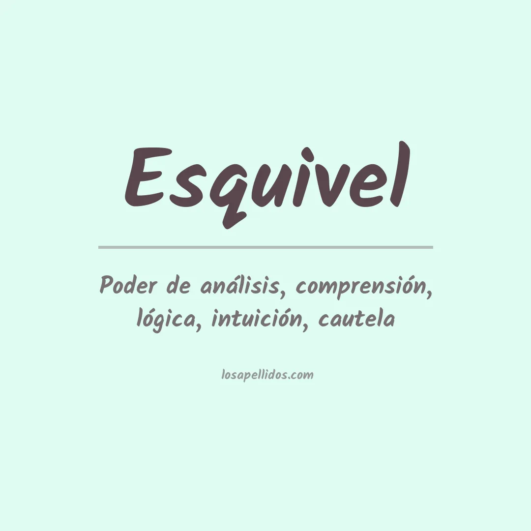 Apellido Esquivel