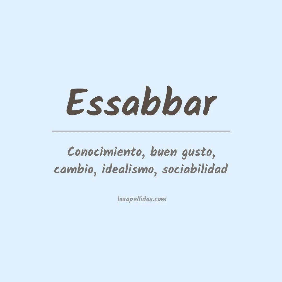 Apellido Essabbar
