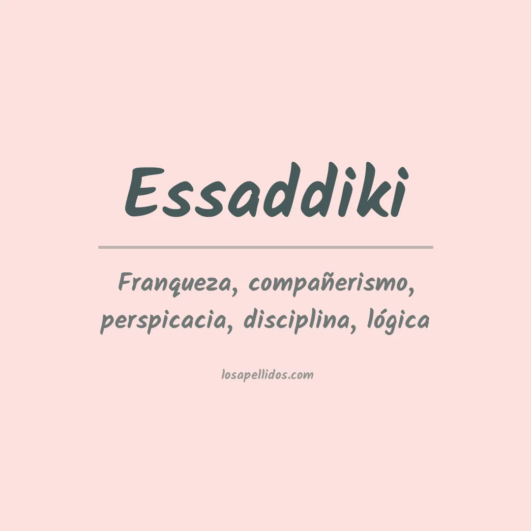 Apellido Essaddiki