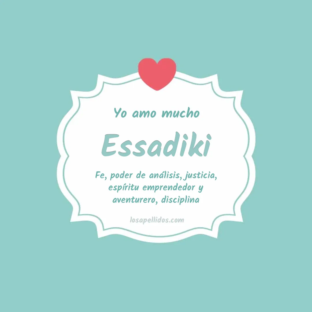 Yo amo mucho Essadiki
