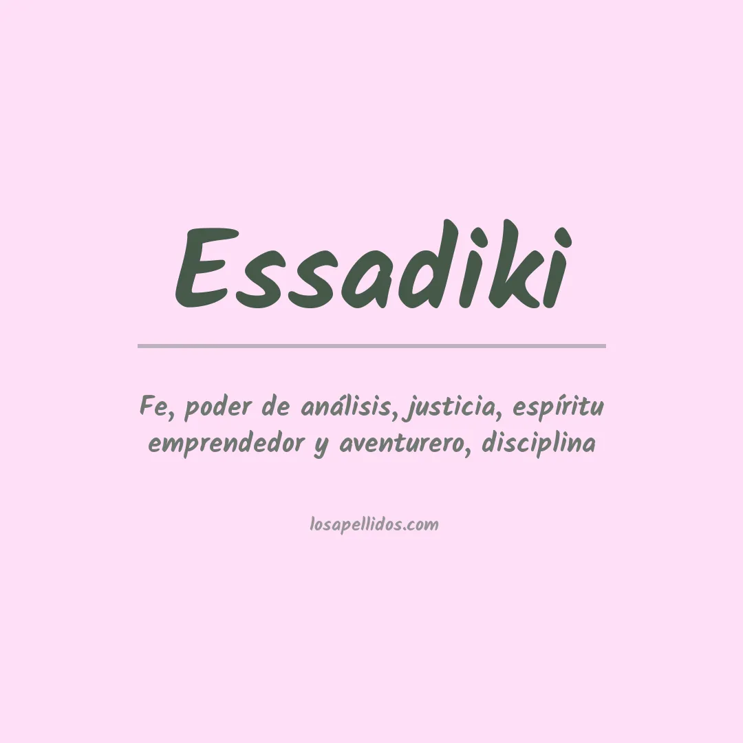Apellido Essadiki