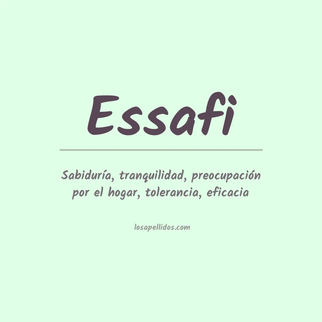 Apellido Essafi