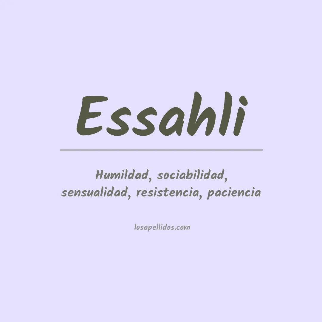 Apellido Essahli