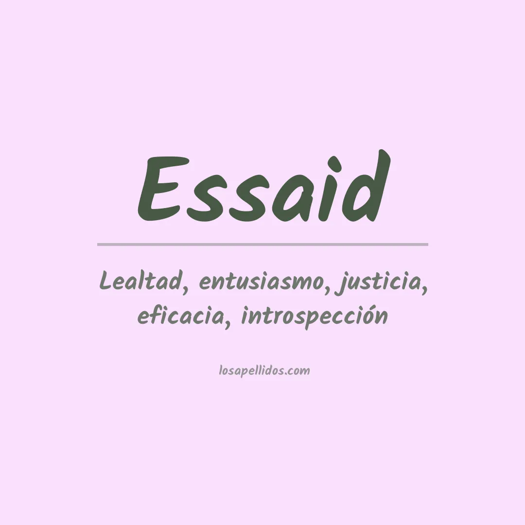 Apellido Essaid