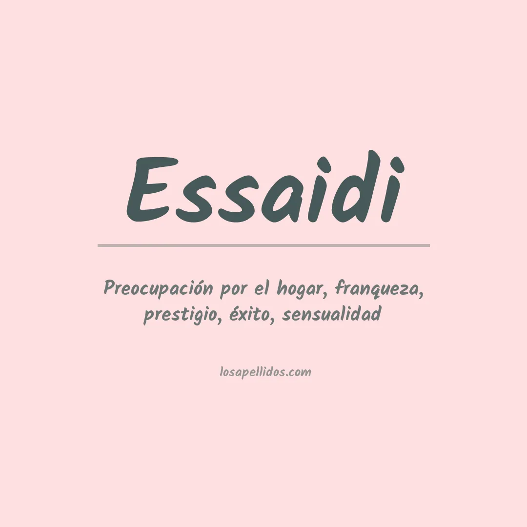 Apellido Essaidi