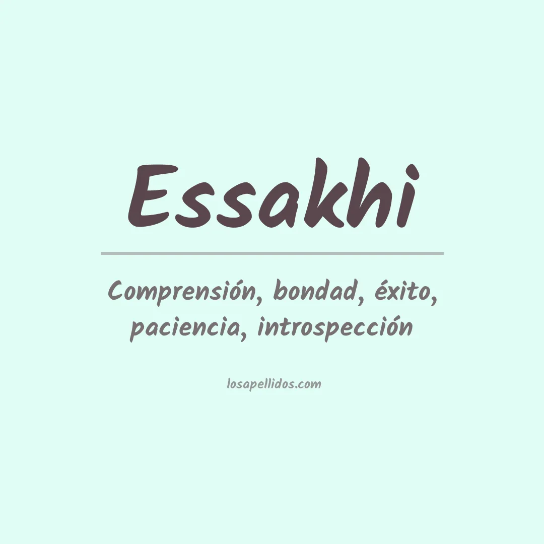 Apellido Essakhi