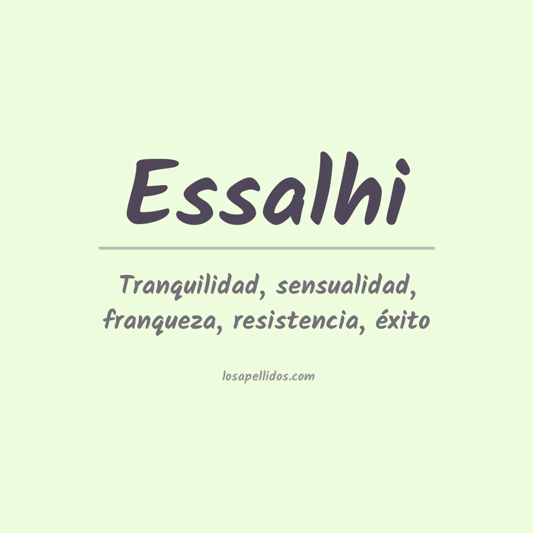 Apellido Essalhi