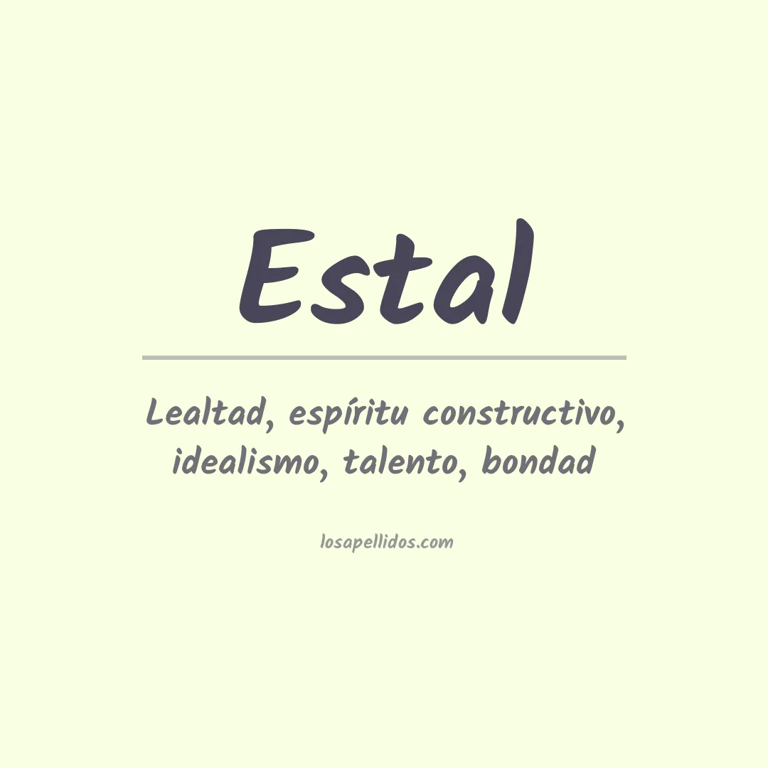 Apellido Estal