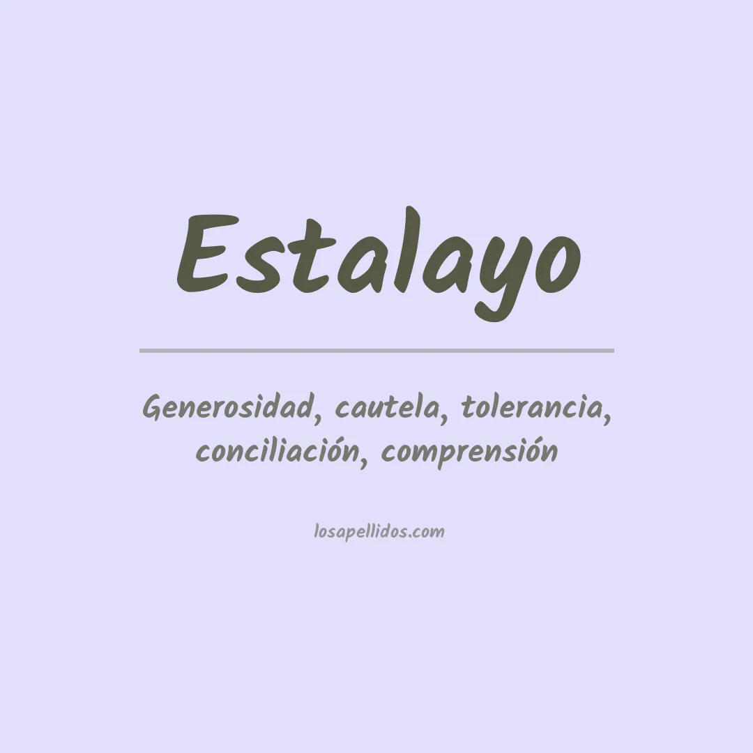 Apellido Estalayo