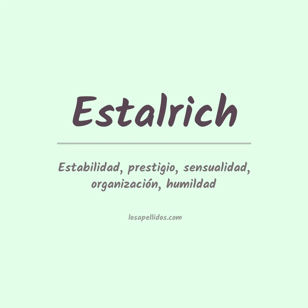 Apellido Estalrich