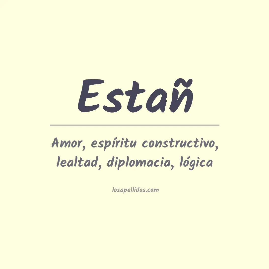 Apellido Estañ
