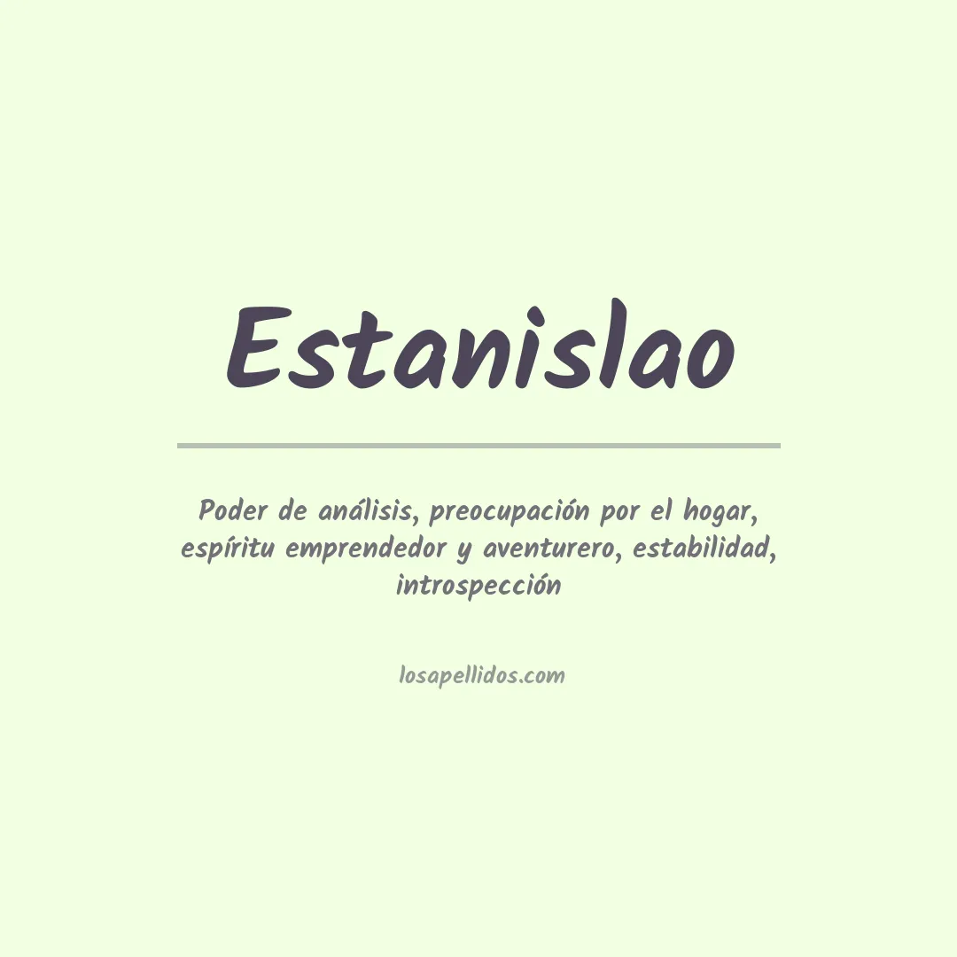 Apellido Estanislao