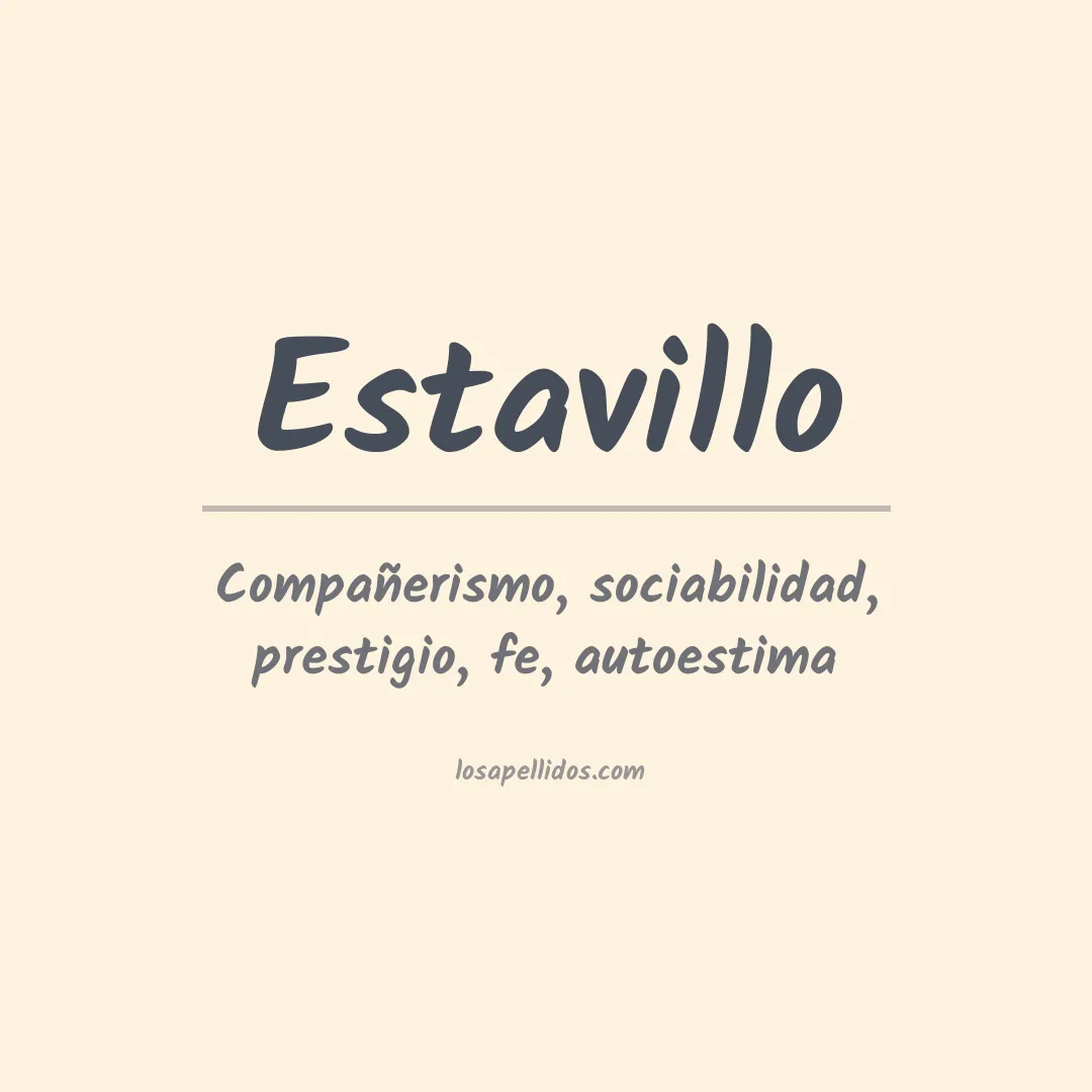 Apellido Estavillo