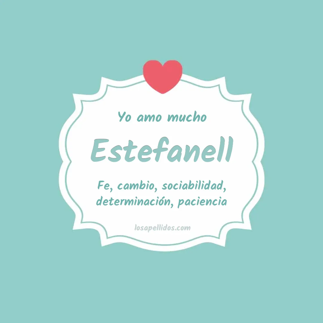 Yo amo mucho Estefanell