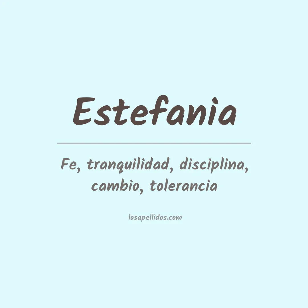 Apellido Estefania