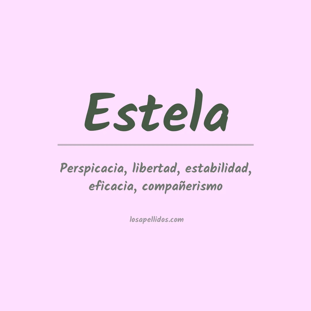 Apellido Estela