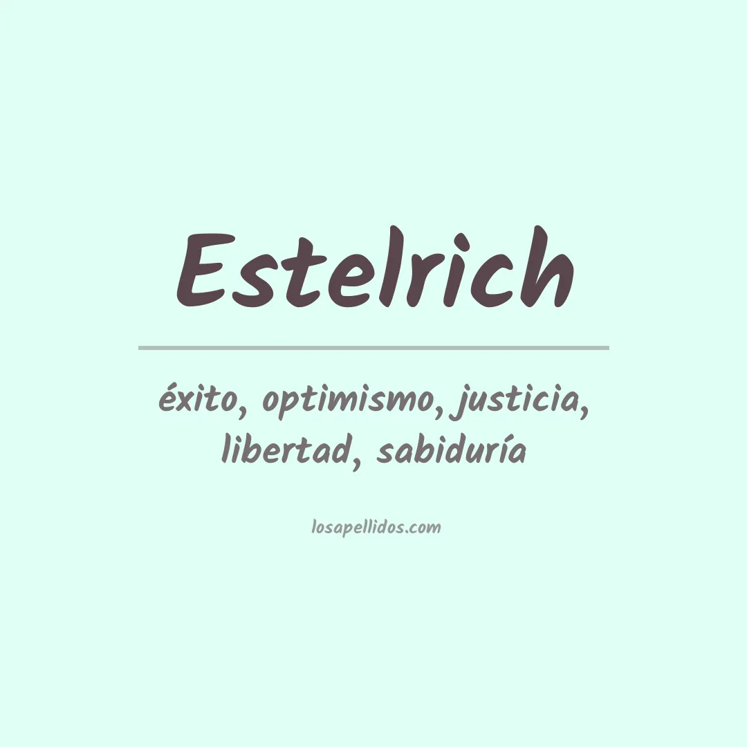 Apellido Estelrich