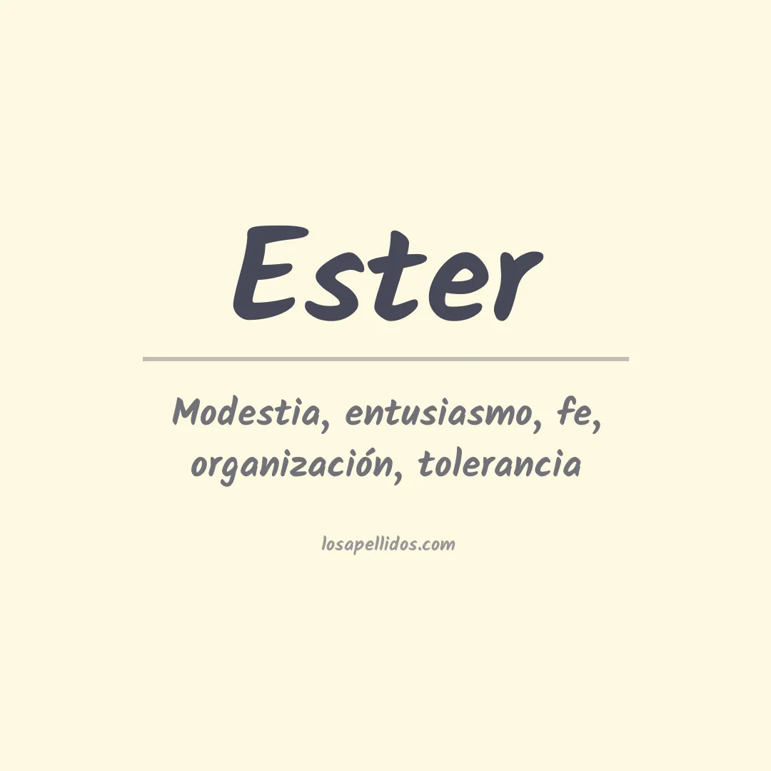 Apellido Ester
