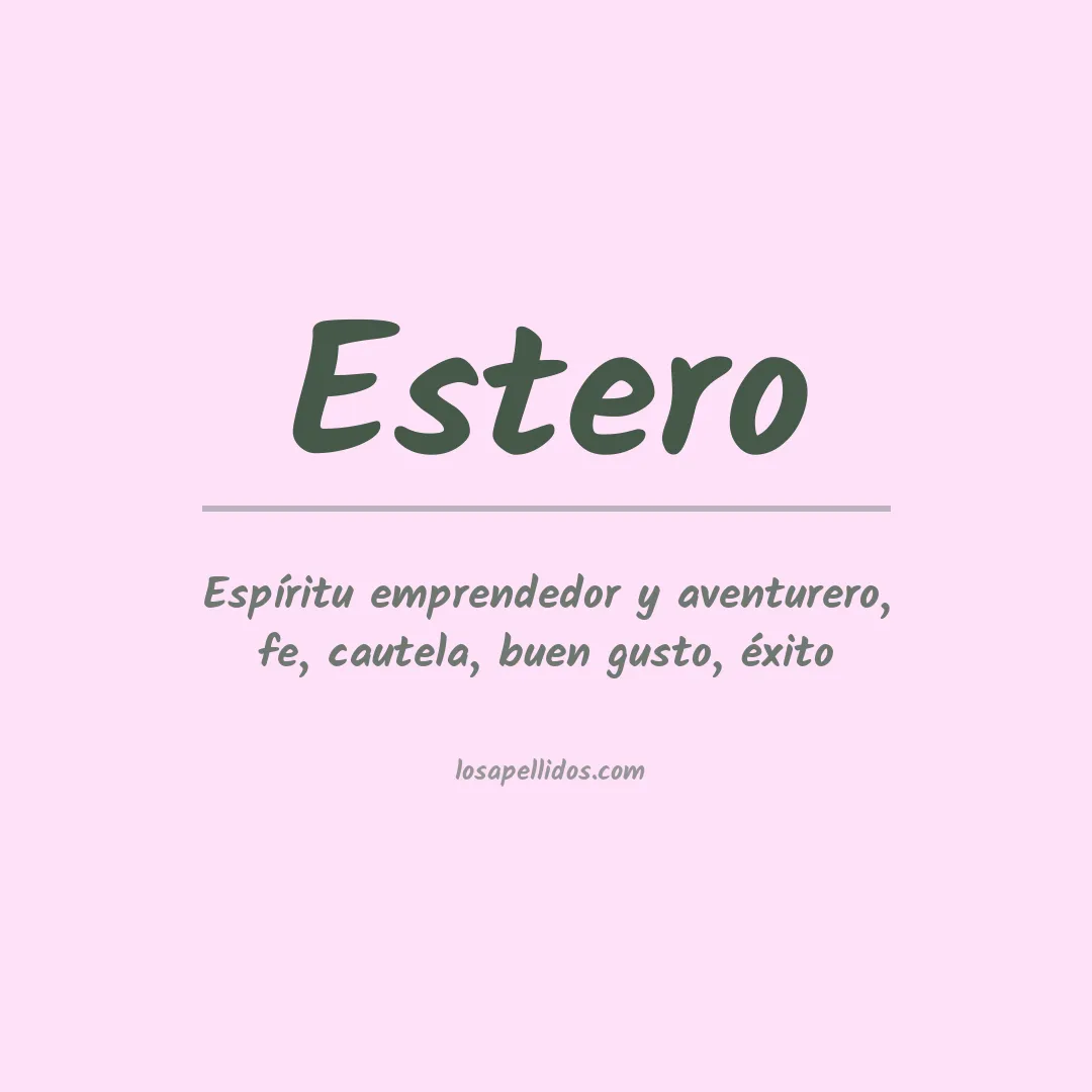 Apellido Estero