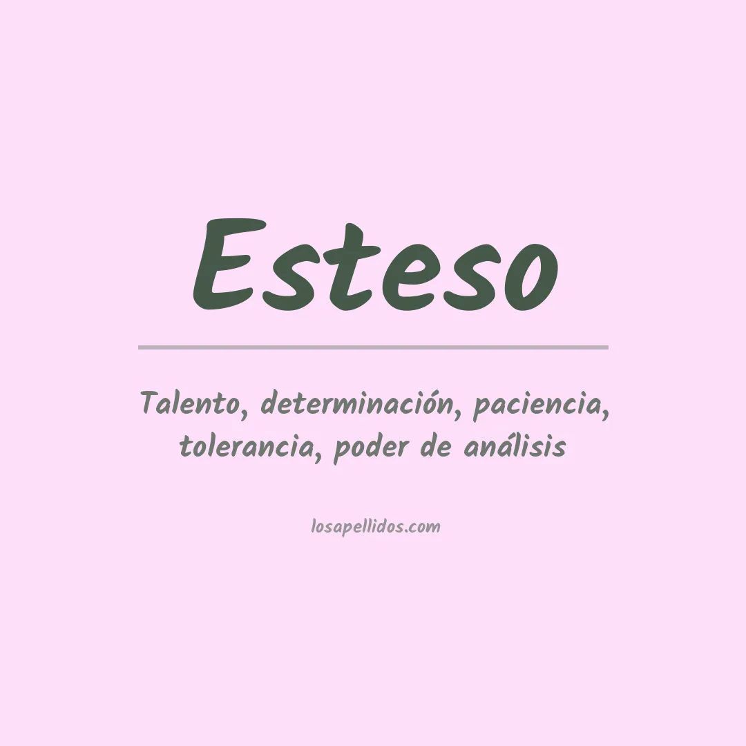 Apellido Esteso