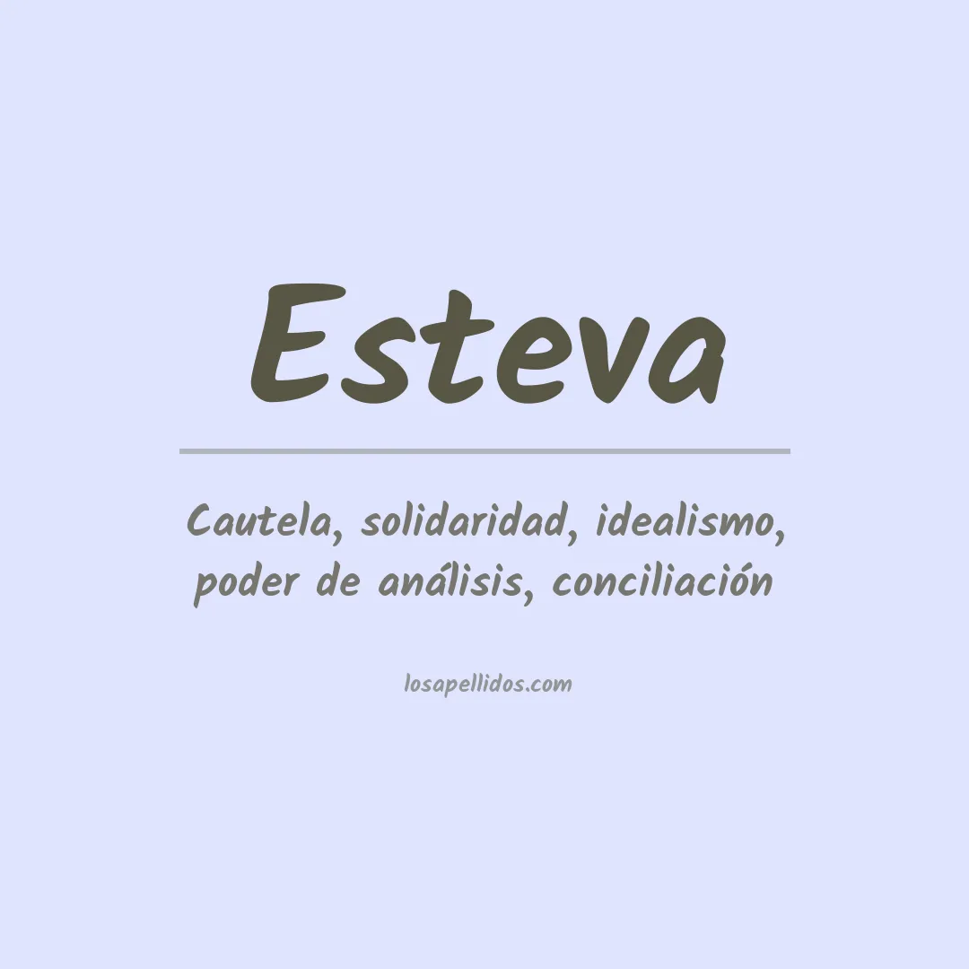 Apellido Esteva