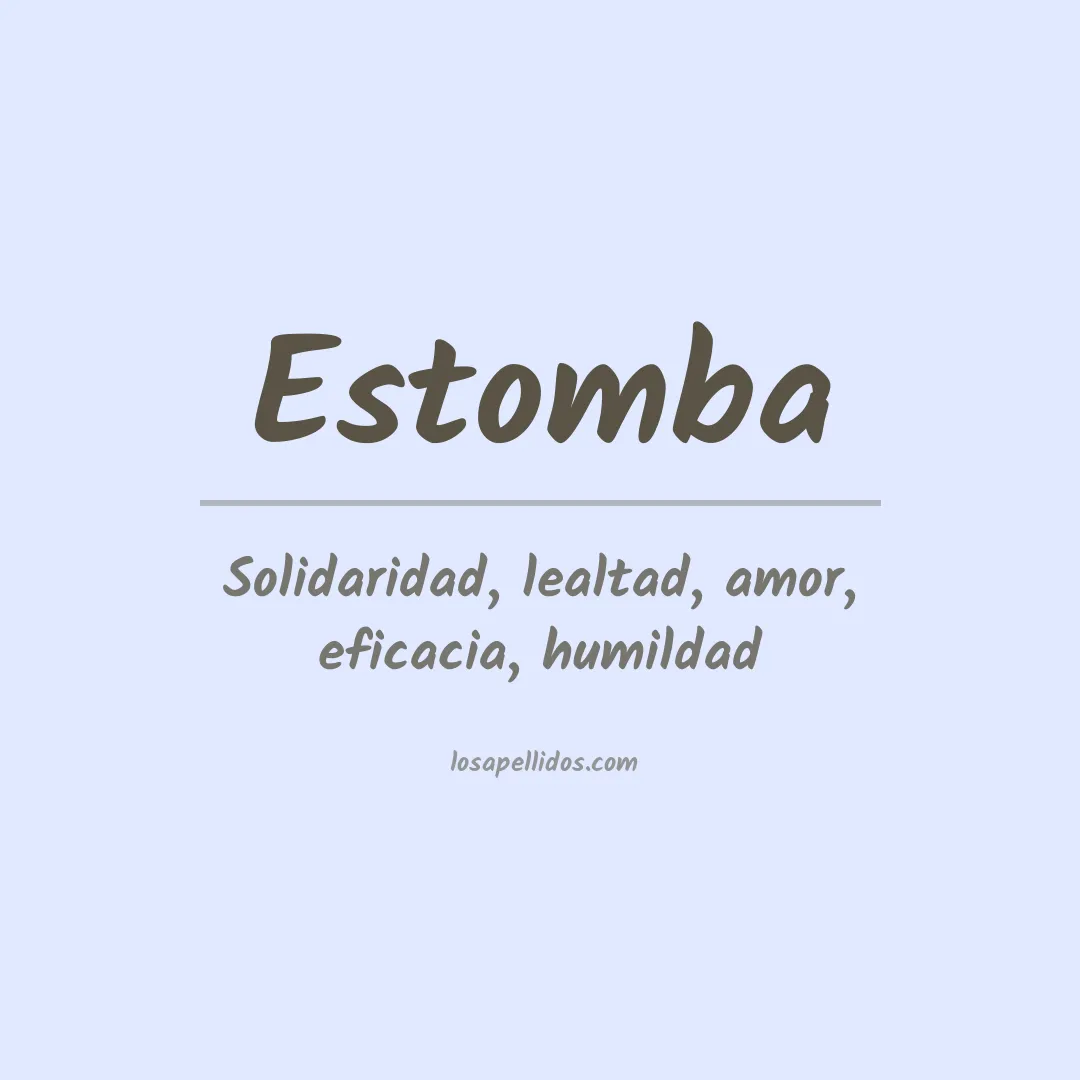 Apellido Estomba