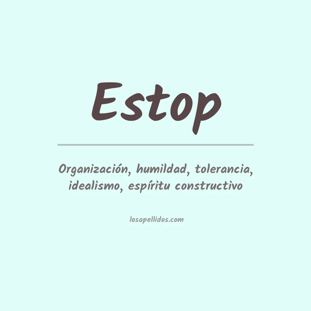 Apellido Estop