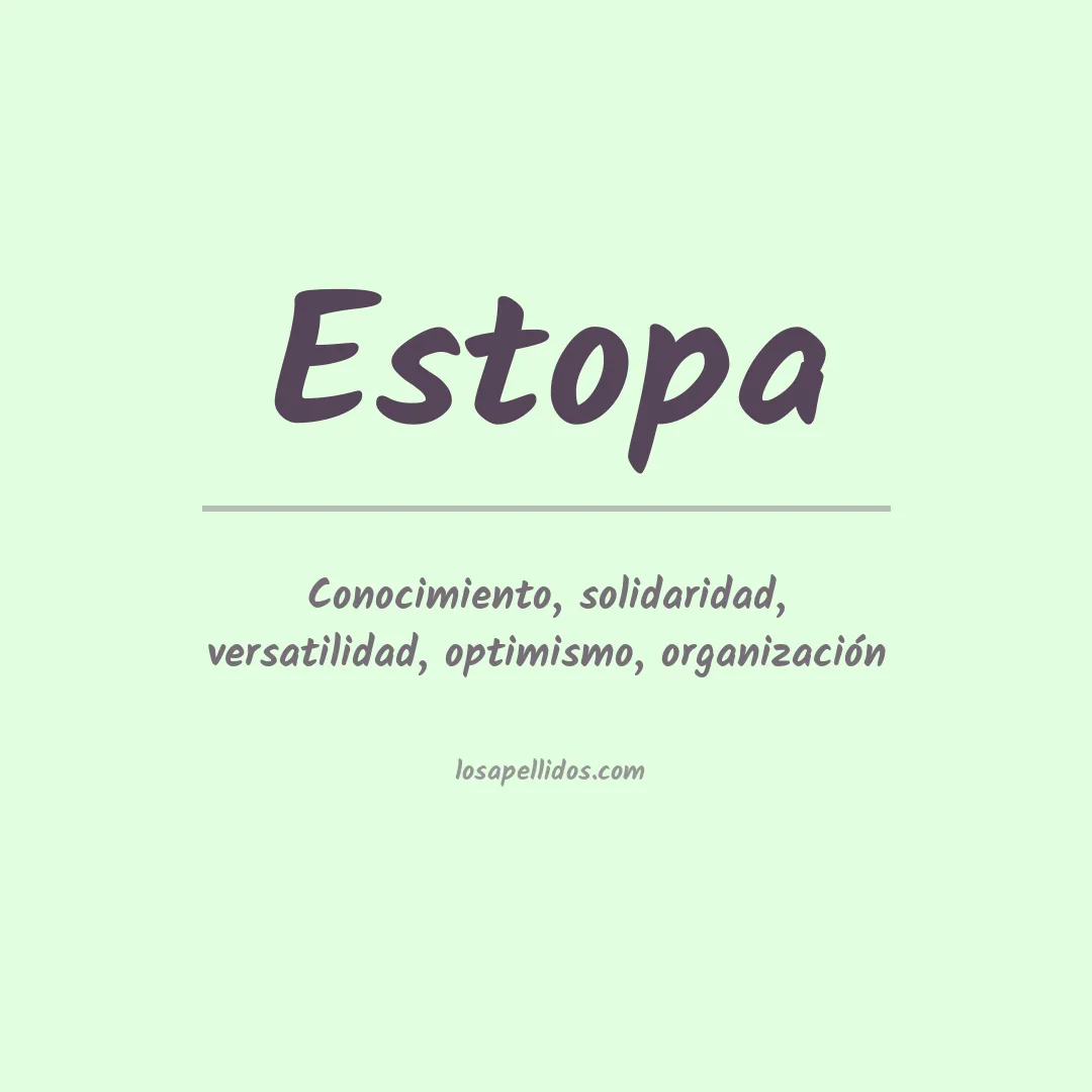 Apellido Estopa