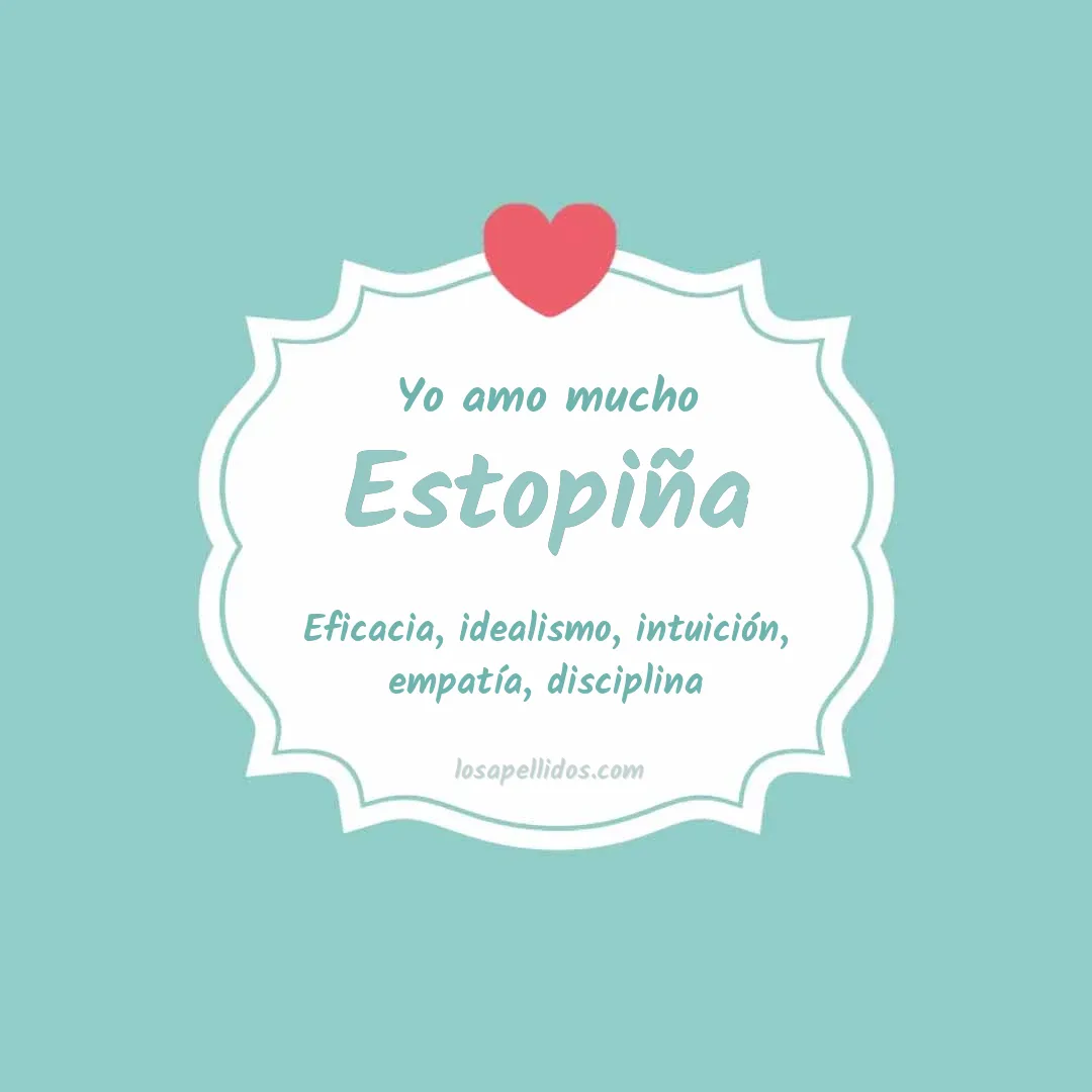 Yo amo mucho Estopiña