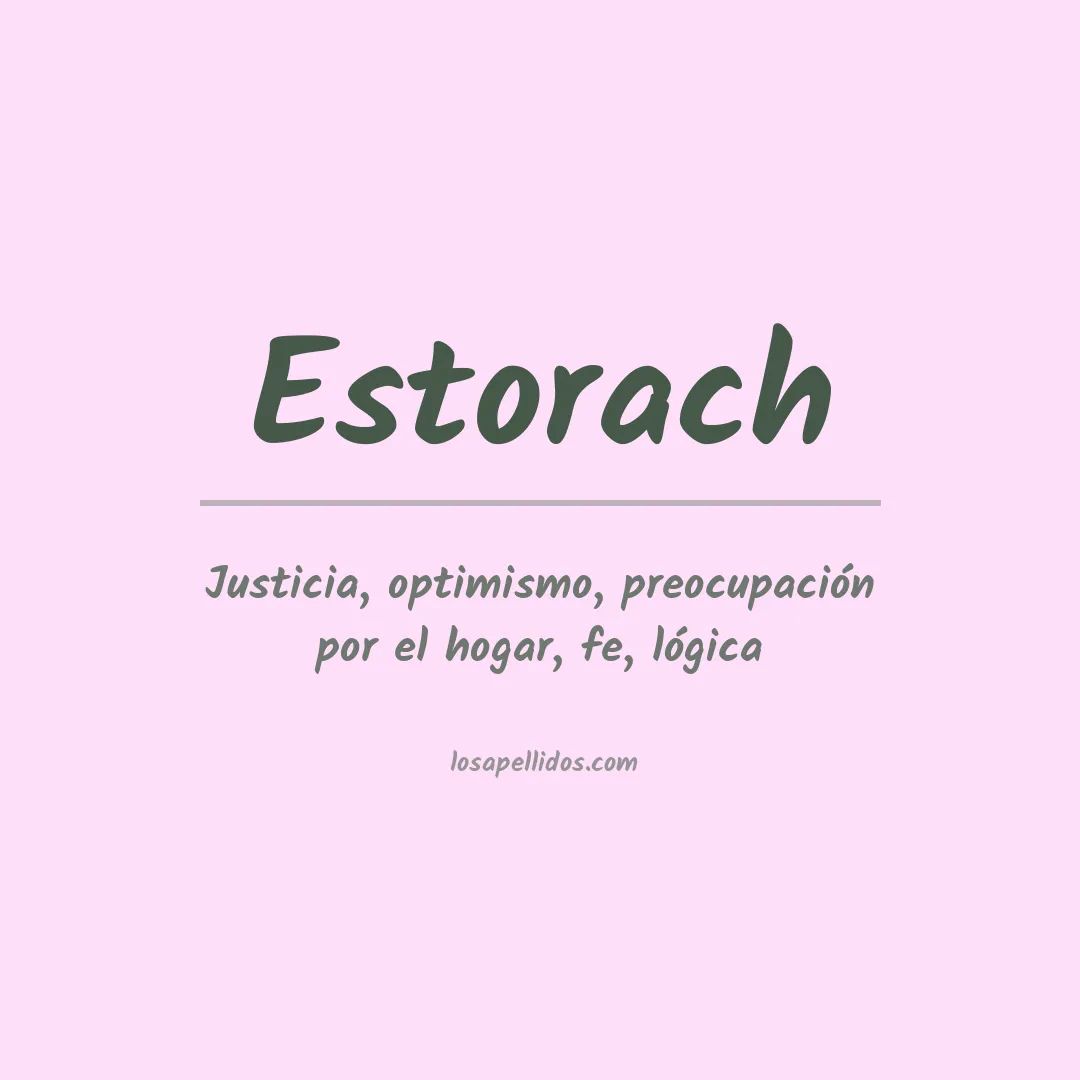 Apellido Estorach