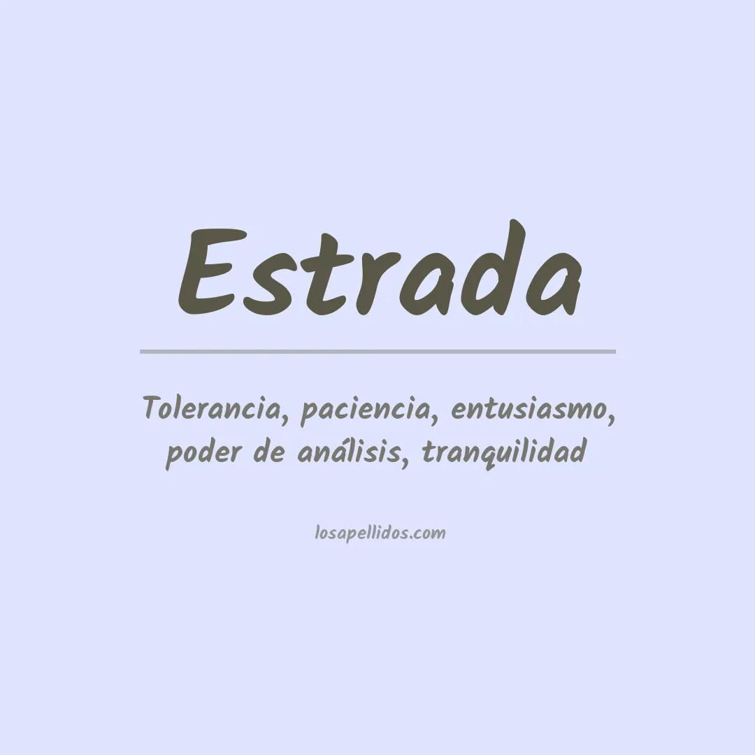 Apellido Estrada