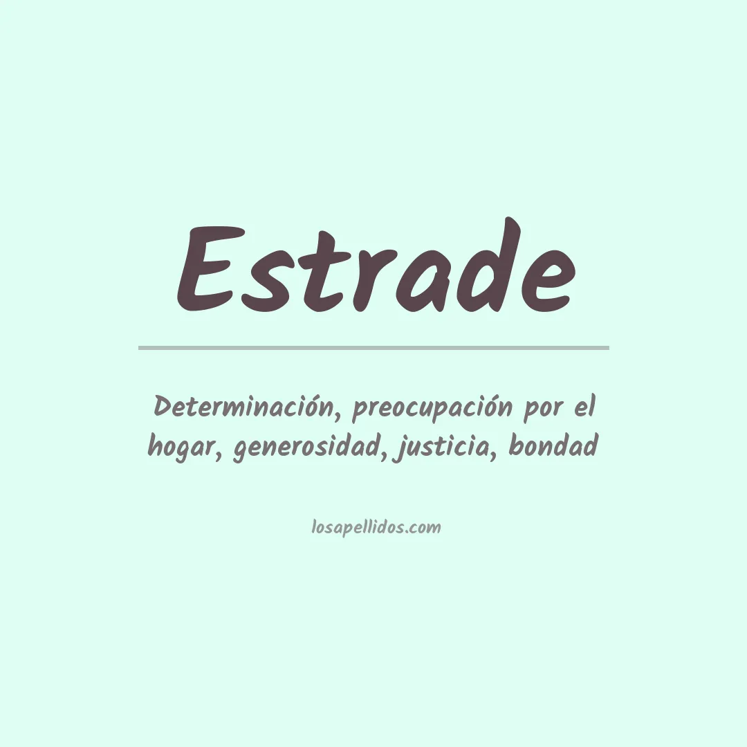 Apellido Estrade