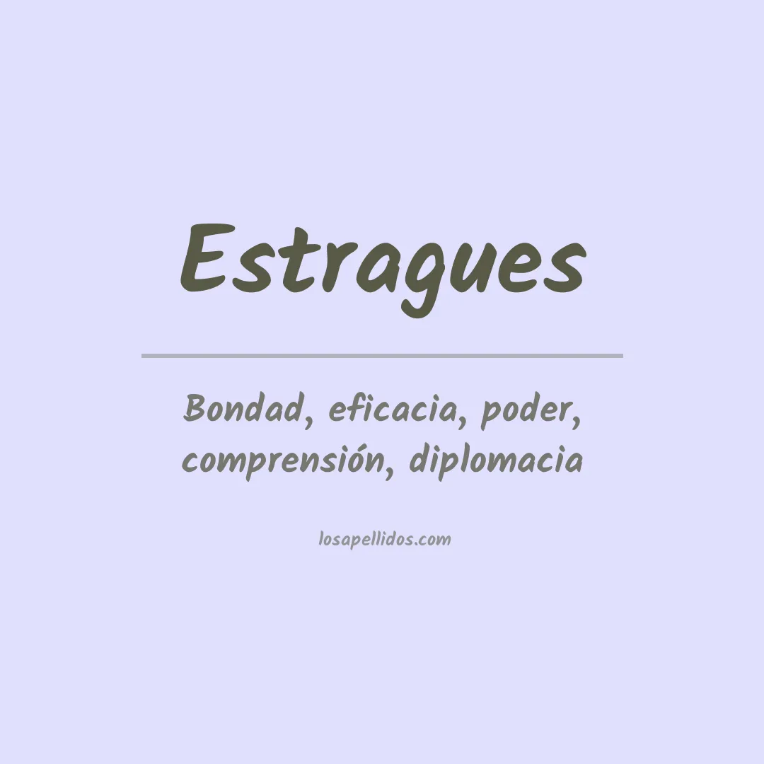 Apellido Estragues