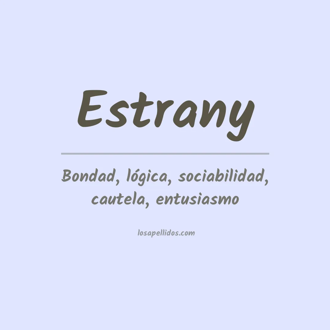 Apellido Estrany