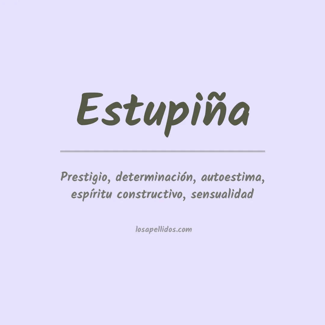 Apellido Estupiña