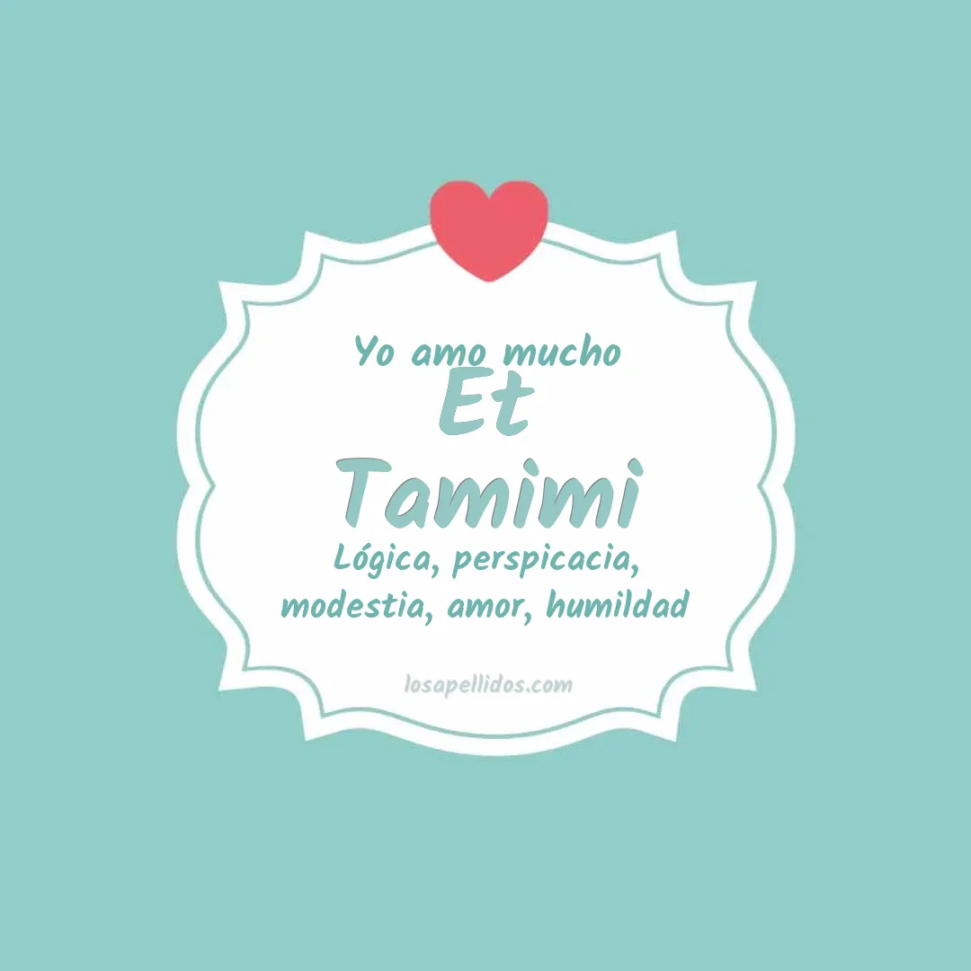 Yo amo mucho Et tamimi