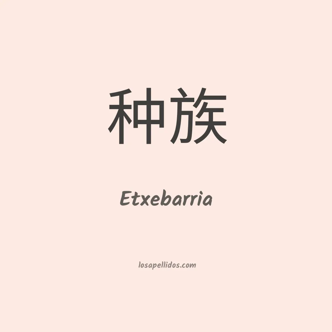 Etxebarria en chino